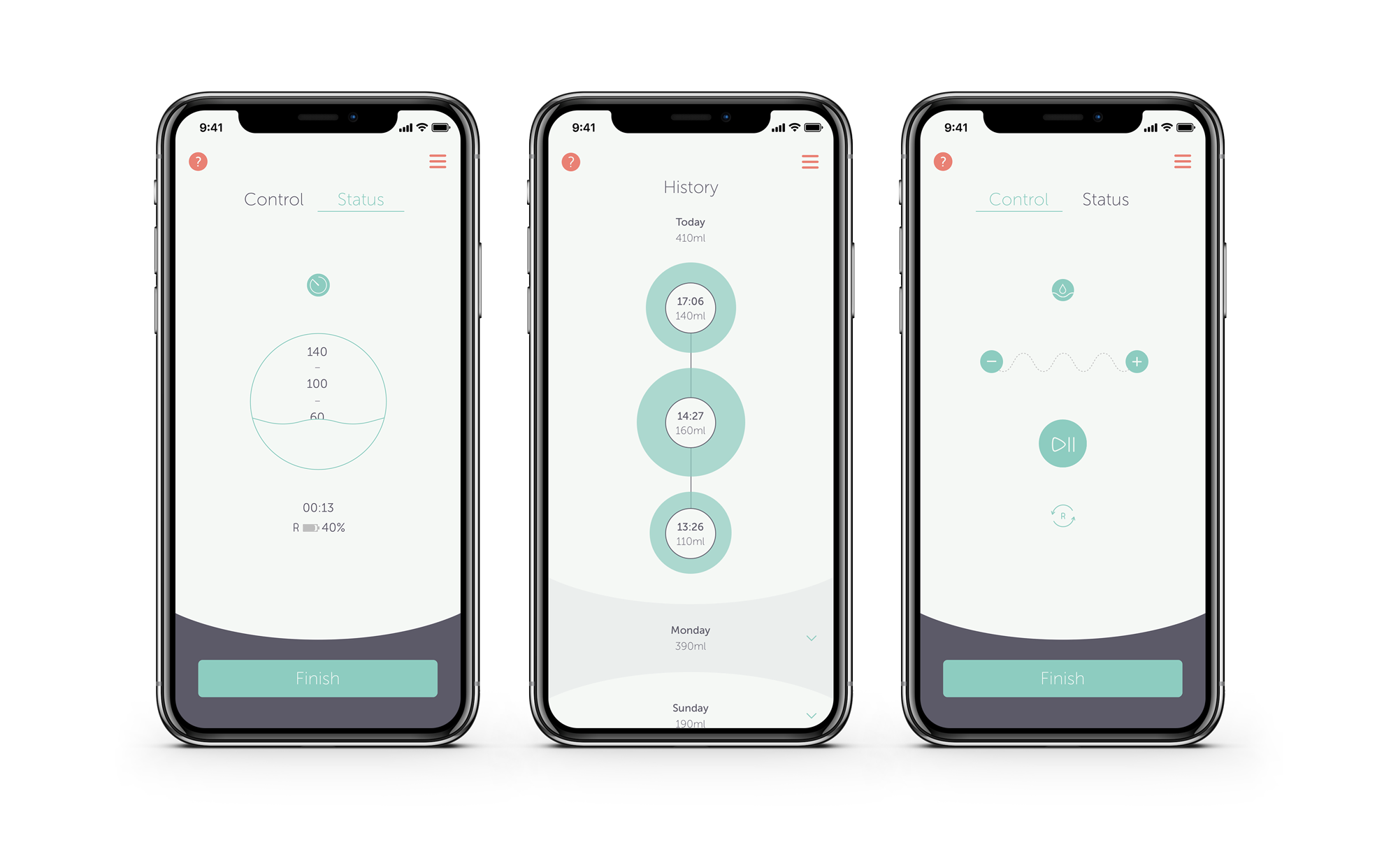 Elvie Pump App - UX/UI & animation - Nestor Pestana